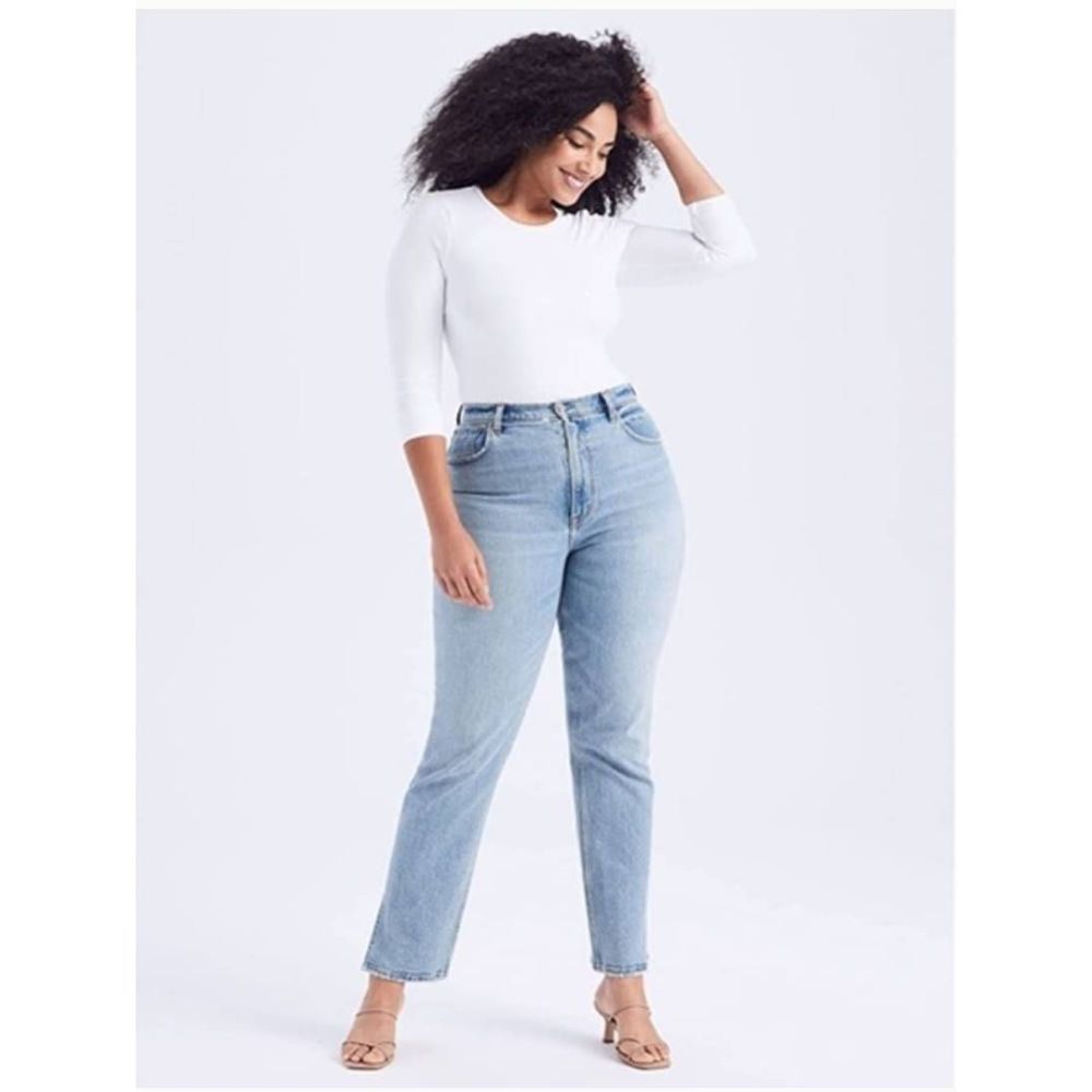 Abercrombie & Fitch A&F High Rise 90s Relaxed Curve Love Jean Size 18 L